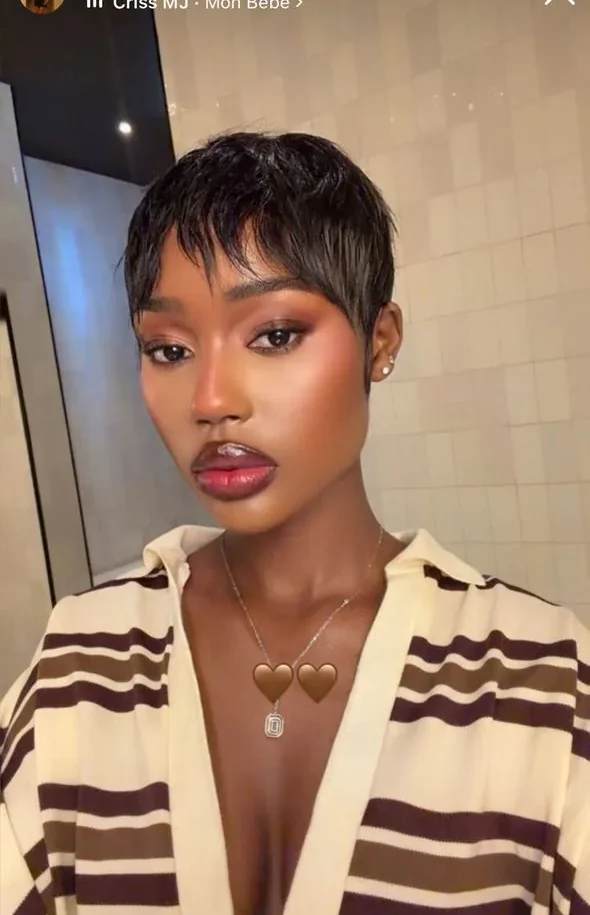 Soft glam makeup portrait for an African woman