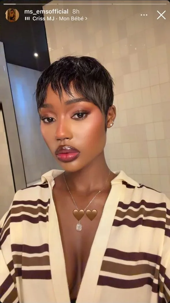 Soft glam makeup portrait for an African woman